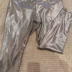 Elation Ultra High Rise Shine Legging Athleta Metallic XL